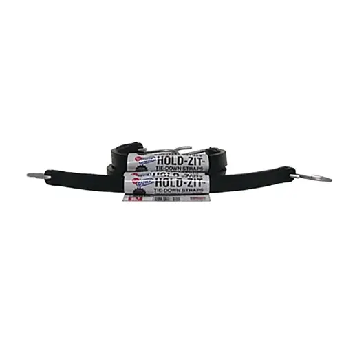 Gunk R731B Hold-Zit  Rubber Tie-Down Strap, Hooks, 3/4 in W, 31 in L, 120 lb Load Cap