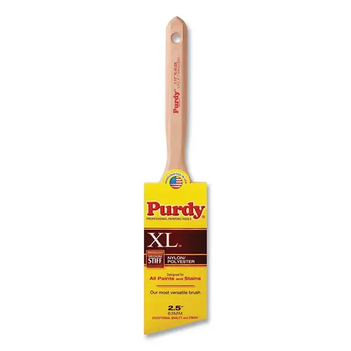 Purdy 144152325 XL GLIDE  Trim Brush, 5/8 in Thick, 2-1/2 in Wide, Nylon/Polyester, Wood Handle - pack of 6