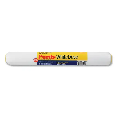 Purdy 144670182 WhiteDove  Paint Roller Cover, 18 in x 3/8 in, Woven Dralon  Fabric - pack of 6