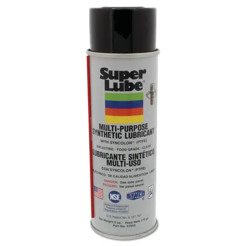 Super Lube 31040 Aerosols, 6 oz, Aerosol Can Translucent White