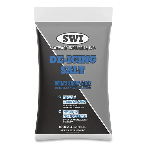 Scotwood ROCK50BULK De-Icing Salt, 50 lb, Bag - pack of 50