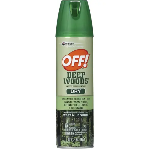 OFF! 71764 Deep Woods 4 Oz. Dry Insect Repellent Aerosol Spray