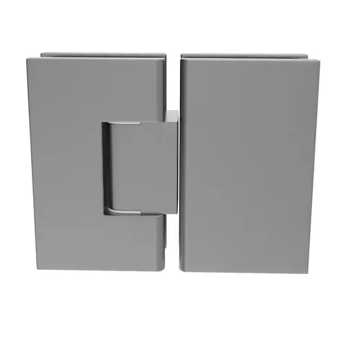 Brixwell H180GTGASC Adjustable Designer Series Glass To Glass Door Hinge 180 Degree Satin-Chrome