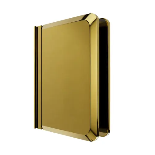 Adjustable Montreal Free Swinging Glass To Header Mount Pivot Hinge Elite Header Polished Brass