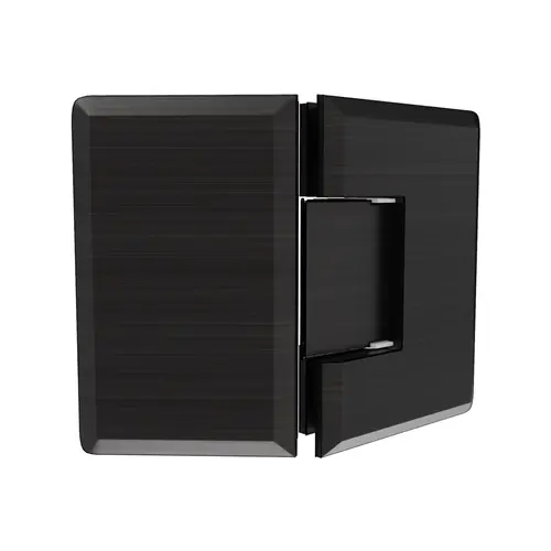Adjustable Premier Series Glass To Glass Mount Shower Door Hinge 135 Degree Brushed Pewter