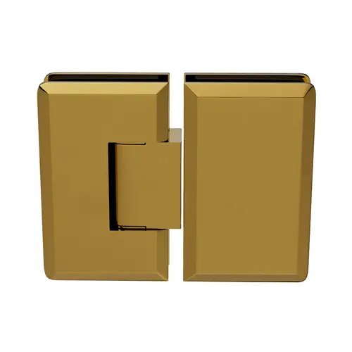 Adjustable Premier Series Glass To Glass Mount Shower Door Hinge 180 Degree Lifetime Brass