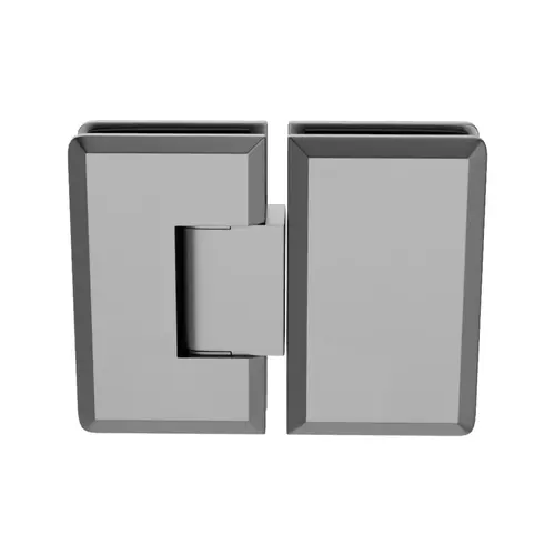 Adjustable Premier Series Glass To Glass Mount Shower Door Hinge 180 Degree Satin-Chrome