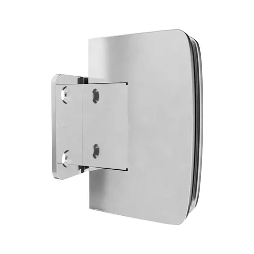 Adjustable Valencia Series Glass To Wall Mount Shower Door Hinge Wth Short Back Plate Polished Chrome