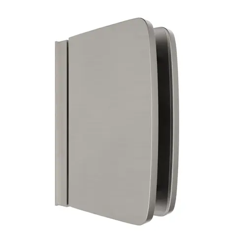 Brixwell H-PIVCGTE-BN Calypso Series Non-Adjustable Glass To Header Mount Pivot Hinge Elite Header Brushed Nickel