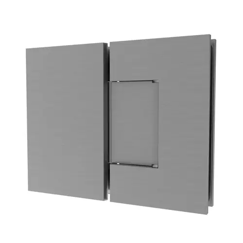 Brixwell H-M180GTG-SC Maxum Series Glass To Glass Mount Shower Door Hinge 180 Degree Satin-Chrome