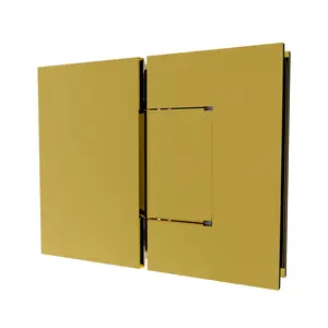 Brixwell H-M180GTG5-PB Maxum Series Glass To Glass Mount Shower Door Hinge 180 Degree W/5 degree Pin Polished Brass
