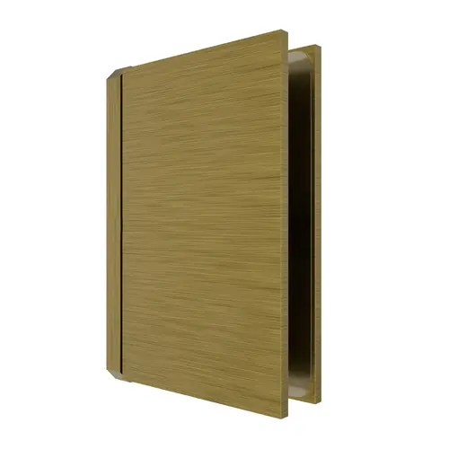 Prestige Series Glass To Header Mount Shower Door Hinge Euro Header & W/5 degree Pin Antique Brass