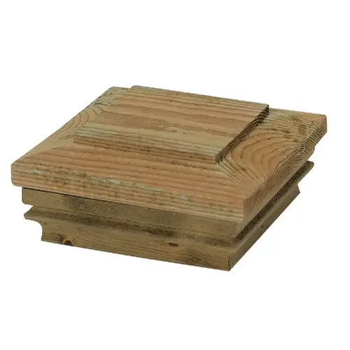 Deckorators 72213 4 In. x 4 In. Pressure-Treated Pine Press-On Post Cap