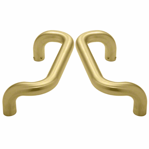 Crl 0t174b124 8 Dull Brass Solid Offset Back To Back Pull Handles 4406