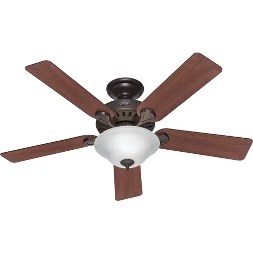 Hunter 53250 Pro's Best 5-Minute 52 In. New Bronze Ceiling Fan with Light Kit