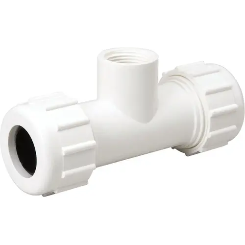 1-1/4 In. x 1-1/4 In. PVC Compression Tee with 1-1/4 In. FIP Branch
