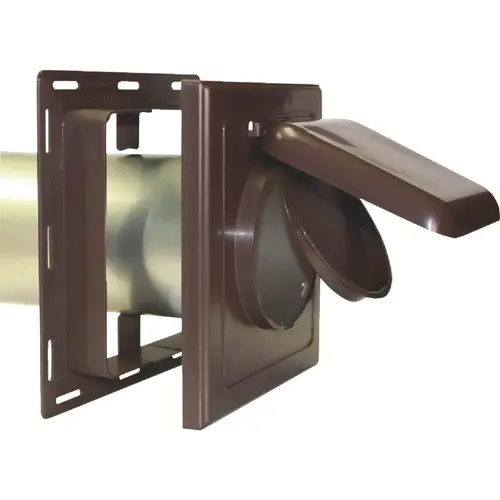 No-Pest NPJB 4 In. Brown Plastic J-Block Dryer Vent Hood