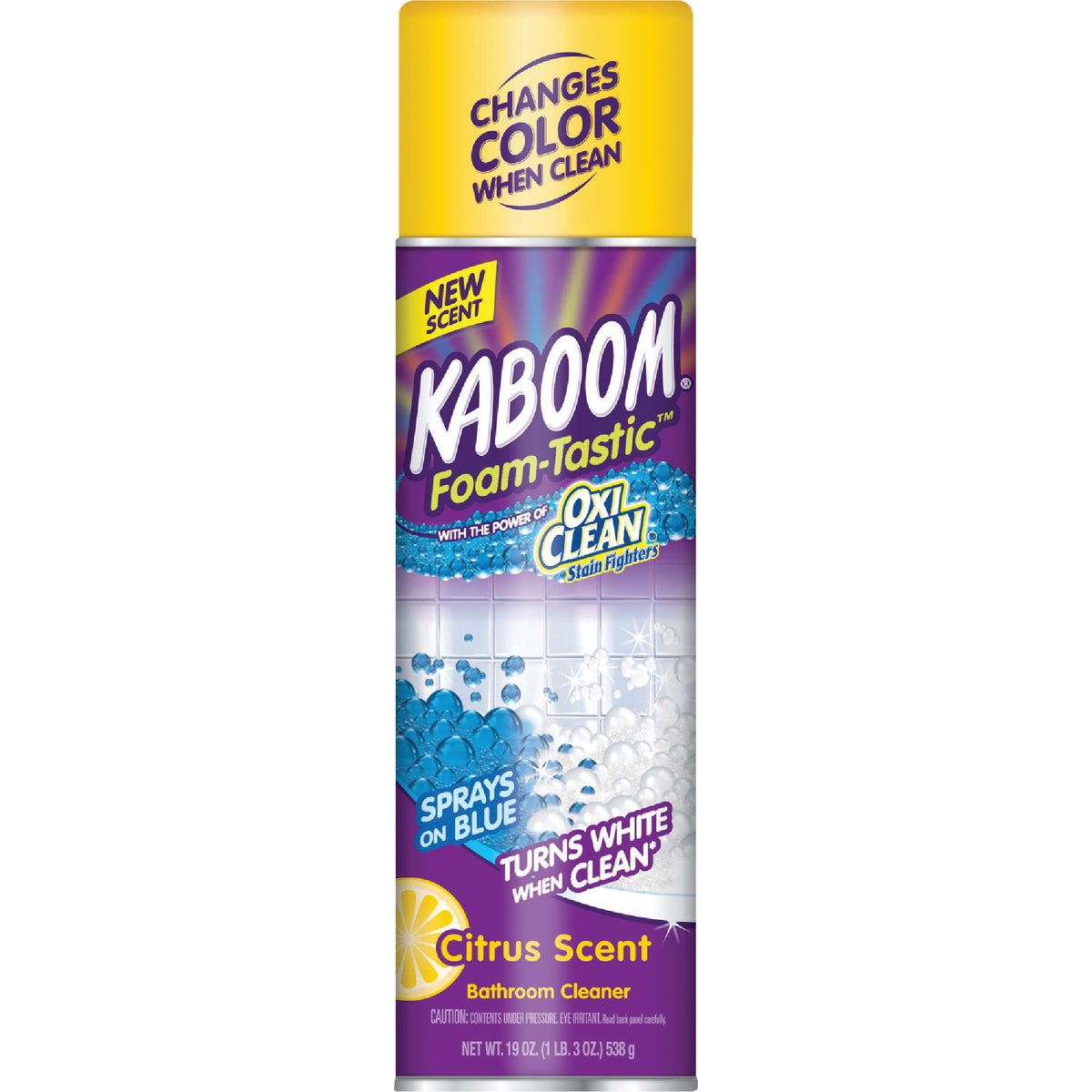 Kaboom 35275 Foam-Tastic 19 Oz. Citrus Scent Bathroom