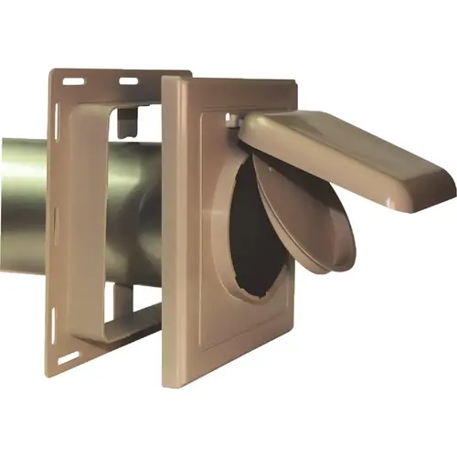 No-Pest NPJT 4 In. Tan Plastic J-Block Dryer Vent Hood