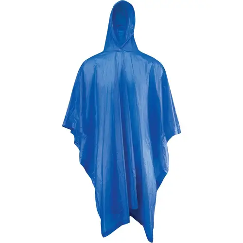 Boss B49106B/O 50 In. x 80 In. Blue Rain Poncho