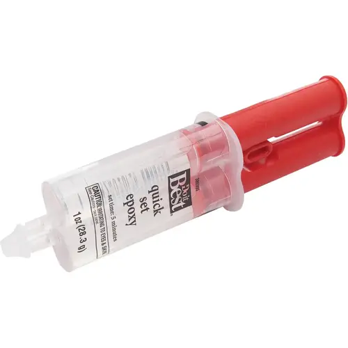 Do it Best 386995 1 Oz. Quick Set Epoxy Syringe Yellow