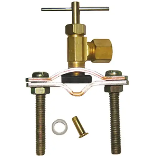 Lasco 17-0601 Compression Outlet Self Tapping Brass Saddle Needle Valve