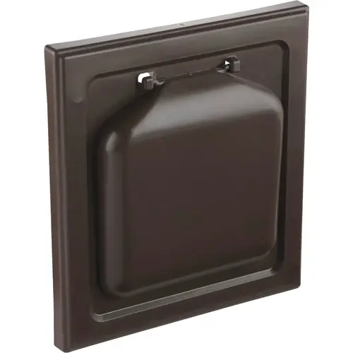 No-Pest NPWRB 4 In. Brown Plastic Wide Mount Dryer Vent Hood