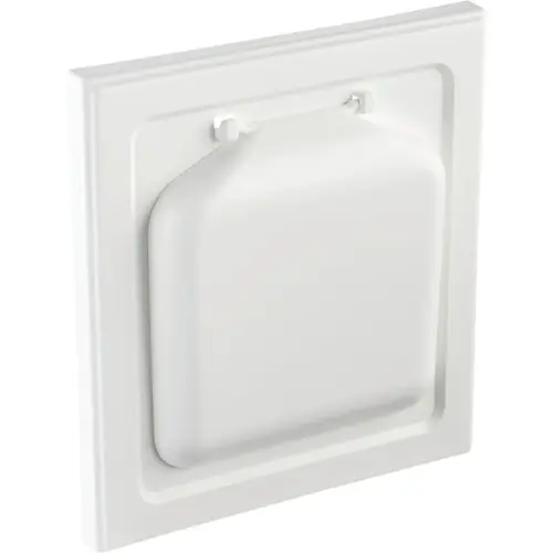 No-Pest NPWRW 4 In. White Plastic Wide Mount Dryer Vent Hood