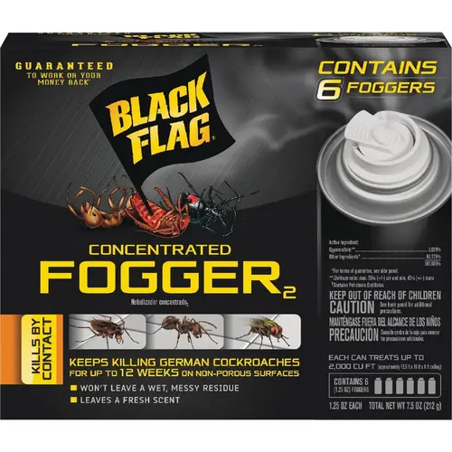 BLACK FLAG HG-11079 1.25 Oz. Indoor Insect Fogger - pack of 6