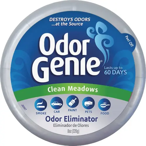 Odor Genie FG69CM Odor Eliminator, 8 oz, Clean Meadow, Gray, 60 days-Day Freshness