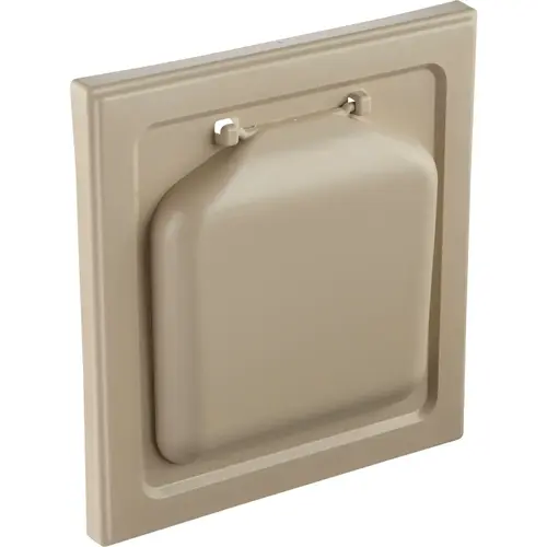 No-Pest NPWRT 4 In. Tan Plastic Wide Mount Dryer Vent Hood