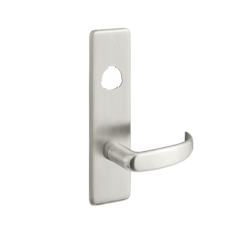 Pacific Beach Lever Escutcheon Cylinder Classroom / Storeroom Exit Device Trim Satin Stainless Steel Finish