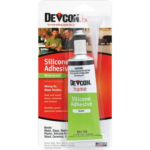 Devcon 12045 1.76 Oz. Clear Silicone Adhesive