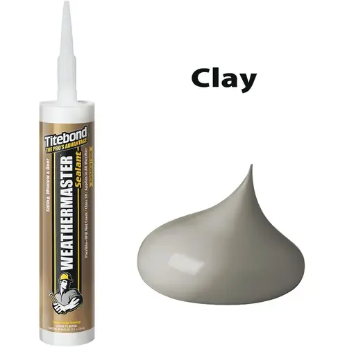 Titebond 44601 WeatherMaster 10.1 Oz. Polymer Sealant, 44601 Clay
