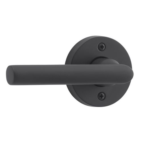 Baldwin Reserve HDTUBRCRR190 Half Dummy Right Hand Tube Lever and Contemporary Round Rose Satin Black Finish