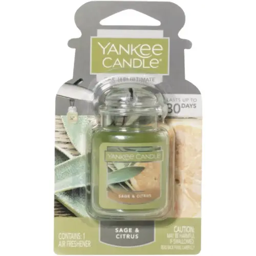 Yankee Candle NW1220904 Car Jar Ultimate Car Air Freshener, Sage & Citrus