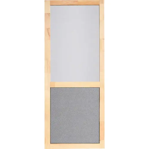 Screen Tight WCEN32PGH Century Pet Guard 32 In. W x 80 In. H x 1 1/8 In. Thick Natural Wood Screen Door
