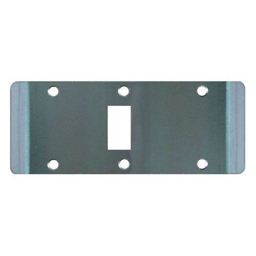 Center Hung Double Lip Strike Satin Stainless Steel Finish