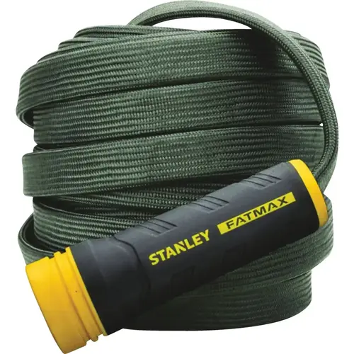 FatMax Exojacket 50 Ft. x 5/8 In. Fabric Hose w/Swivel Coupling Gray