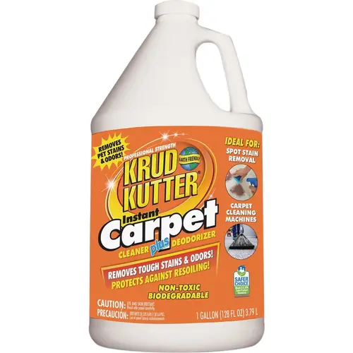 Krud Kutter CR012 1 Gal. Instant Carpet Cleaner Stain Remover and Deodorizer