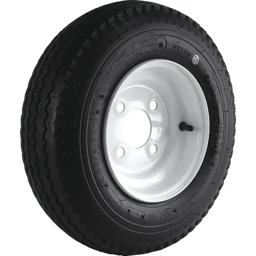 Kenda DM408B-4I Loadstar Tire/Wheel Assembly 4.80-8 LRB Bias 4 Hole Assembly