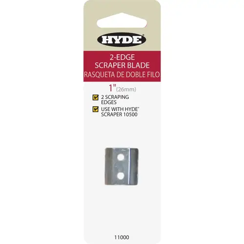 1 In. 2-Edge Replacement Scraper Blade