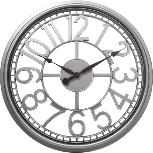 Westclox 33171S 20 In. Silver Open Dial Wall Clock