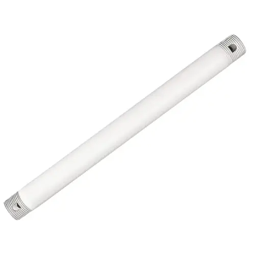 Hunter 22717 White 3/4 In. Dia. X 12 In. L. Downrod for 9 Ft. Ceilings