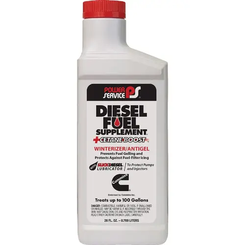 POWER SERVICE 1026-12 26 Oz. Diesel Fuel Supplement Anti-Gel