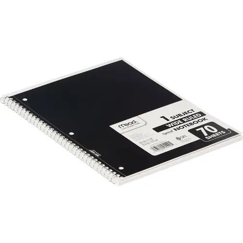 Mead ST54891 7-1/2 In. W. x 10-1/2 In. H. 70-Sheet 1-Subject Side-Spiral Notebook