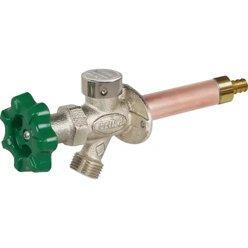 Prier P-164X12 1/2 In. x 12 In. Crimp Pex Quarter-Turn Anti-Siphon Freezeless Wall Hydrant