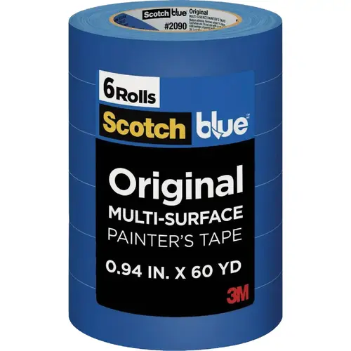 SCOTCHBLUE 2090-24EP6 0.94 In. x 60 Yd. Original Painter's Tape (6 Roll) Blue