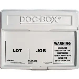 The DOC-BOX 10102 21 In. x 27 In. x 4 In. Outdoor/Indoor Standard Posting Permit Box