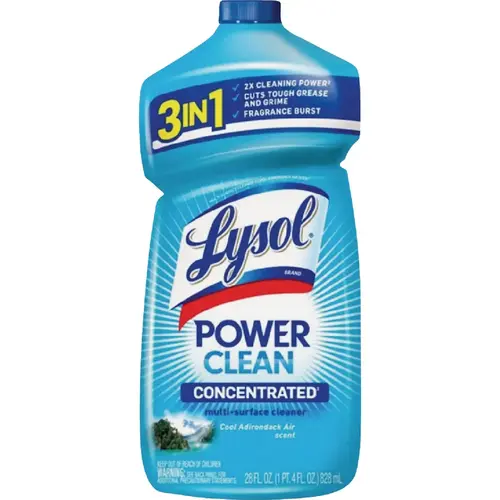 LYSOL 1920082515 28 Oz. Cool Adirondack Air Power Clean Multi-Surface Cleaner